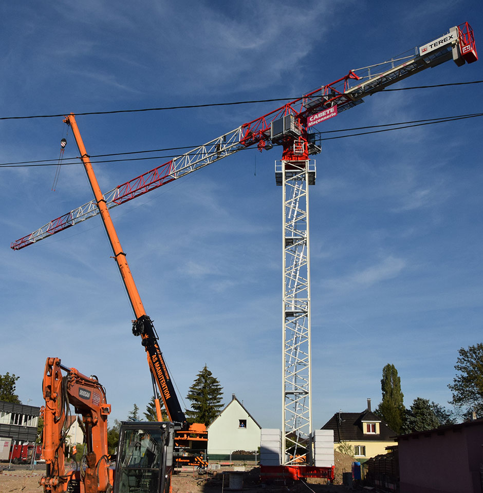 puissance electrique grue a tour