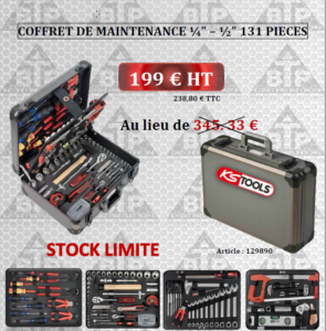 COFFRET DE MAINTENANCE ¼” – ½” 131 PIECES